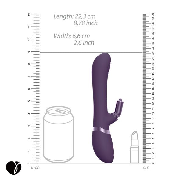 Vive ETSU vibrator tip with G-spot pulse-wave and clitoral stimulation motors